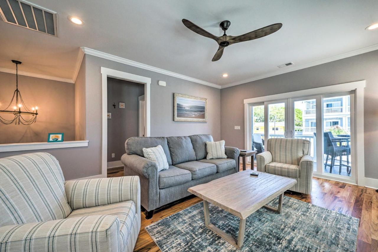 Bright Coastal Abode With Porch And Beach Access! Carolina Beach Exterior foto